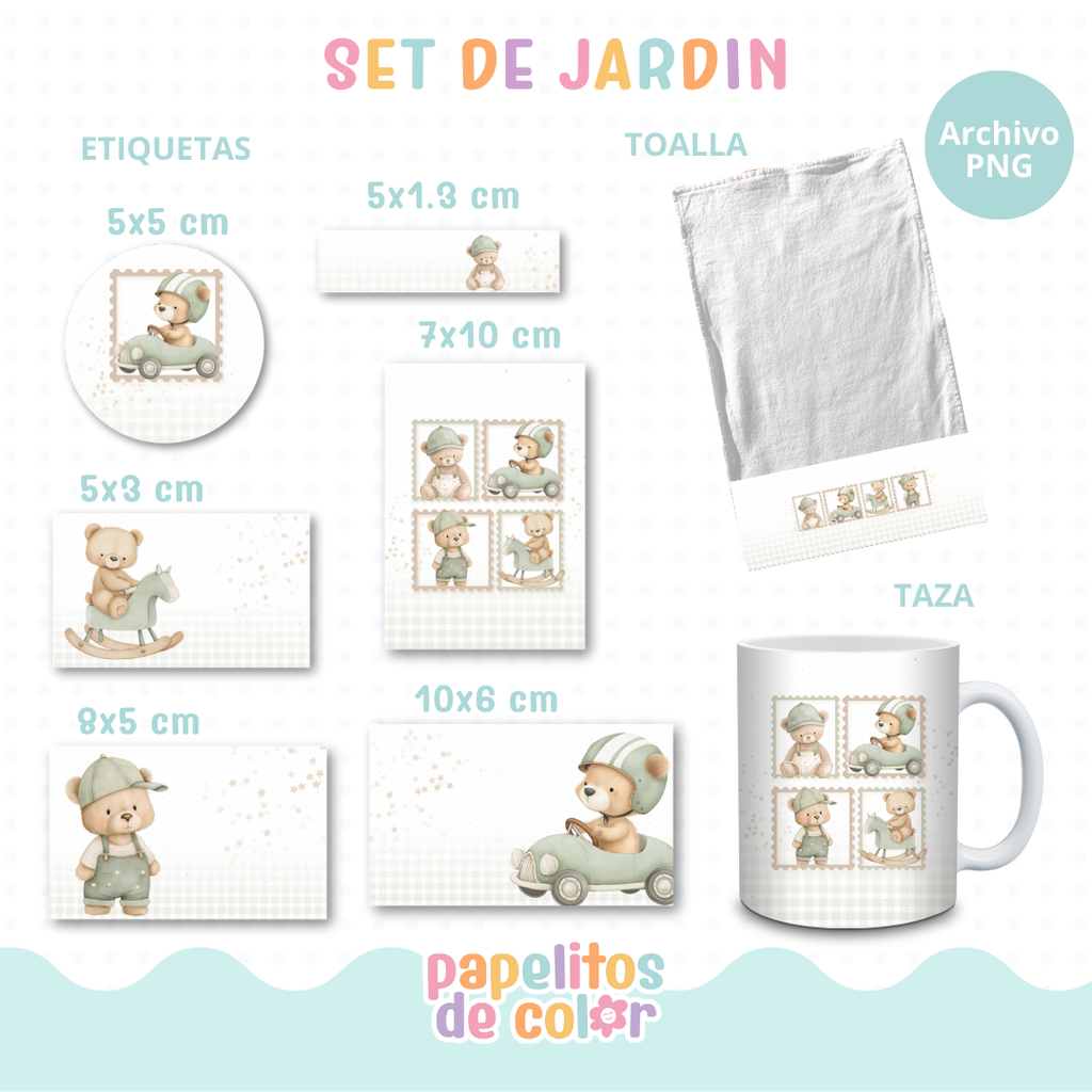 🌸26 - Set Jardín Cute🌿