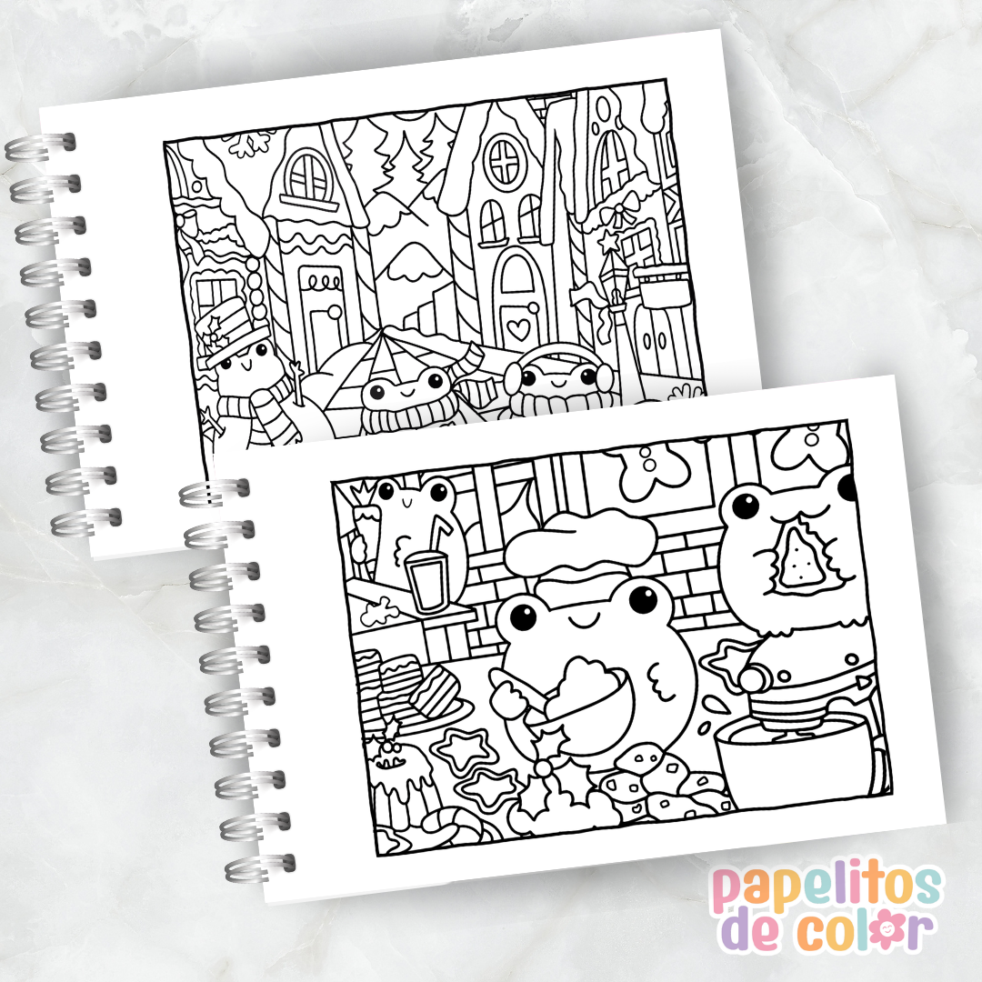 🐸✨ Libro para Pintar Froggin Adventure 🎨🌿