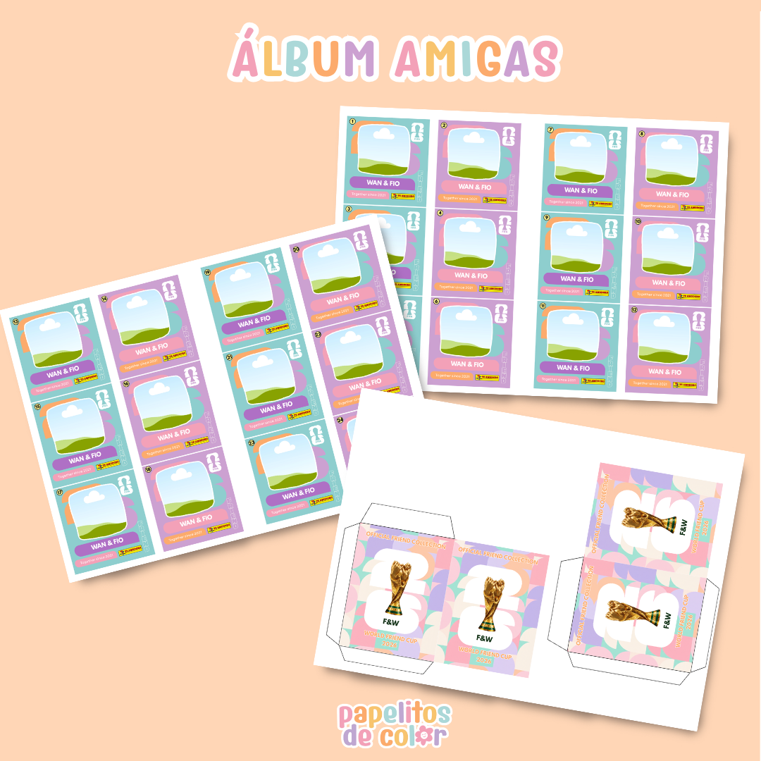 ⚽ Álbum Mundial - Día del Amigo ✨