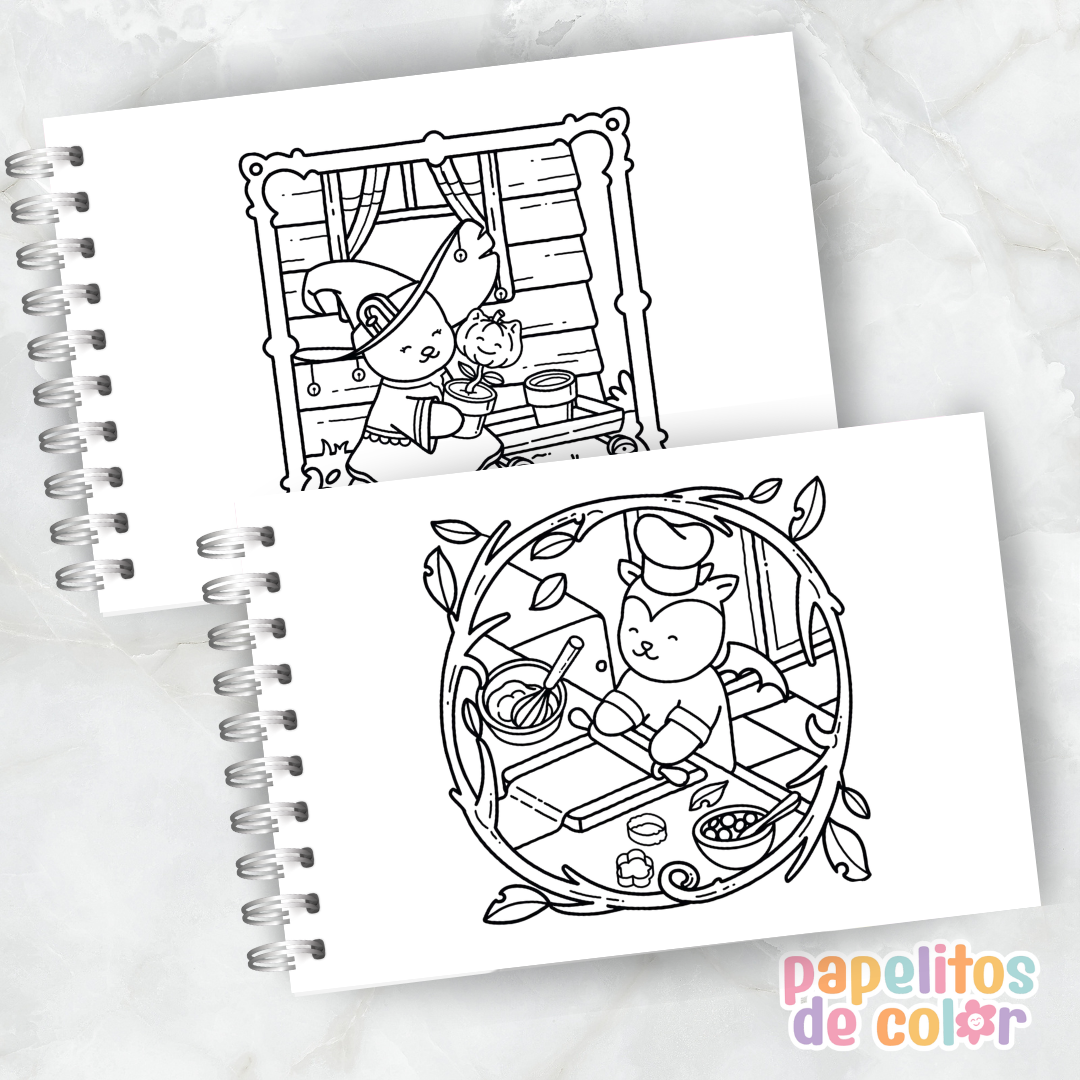 🤎✨ Cuaderno para pintar Browmies ✨🎨
