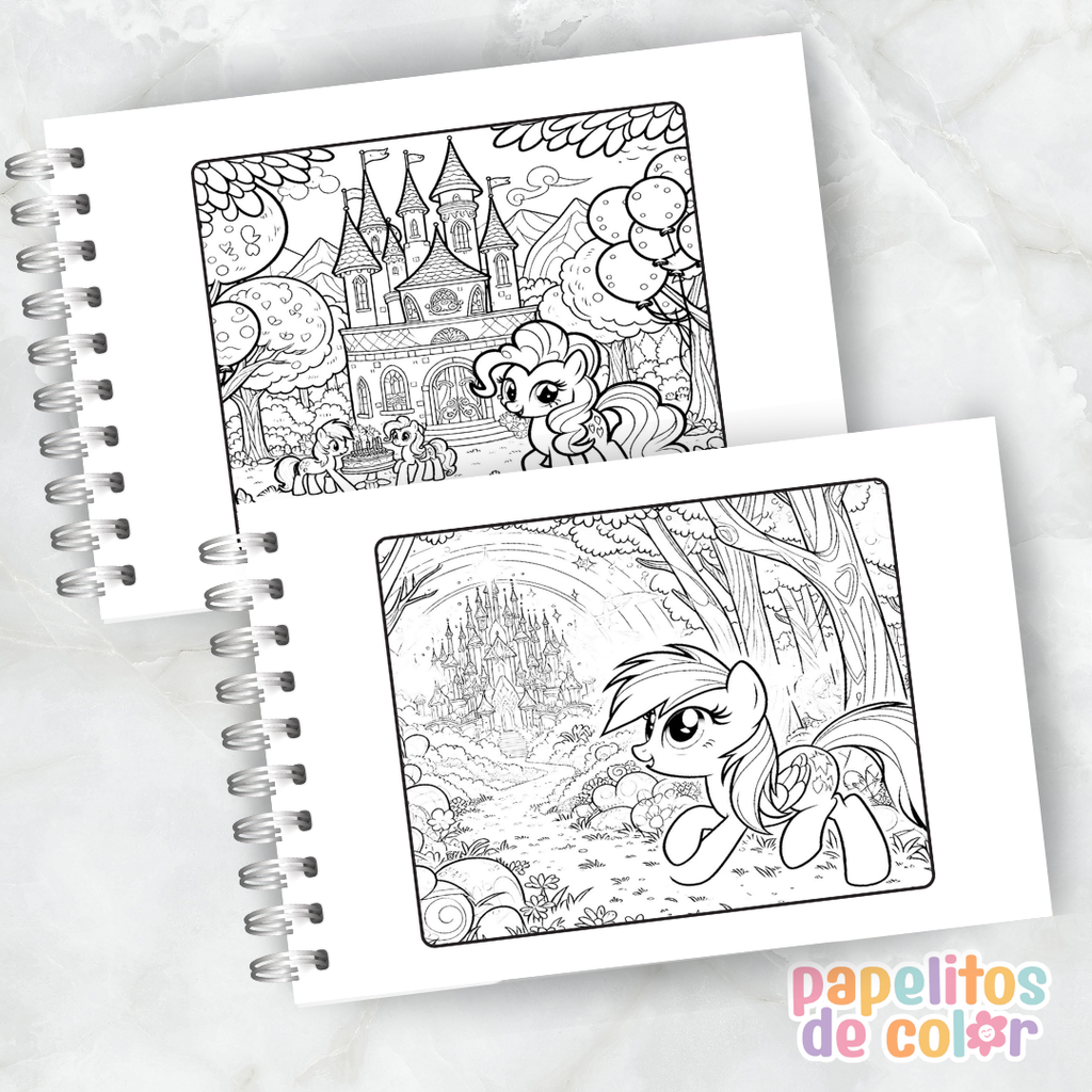 🦄🌈 Libro  para pintar Mi Pequeño Pony 🌈🦄