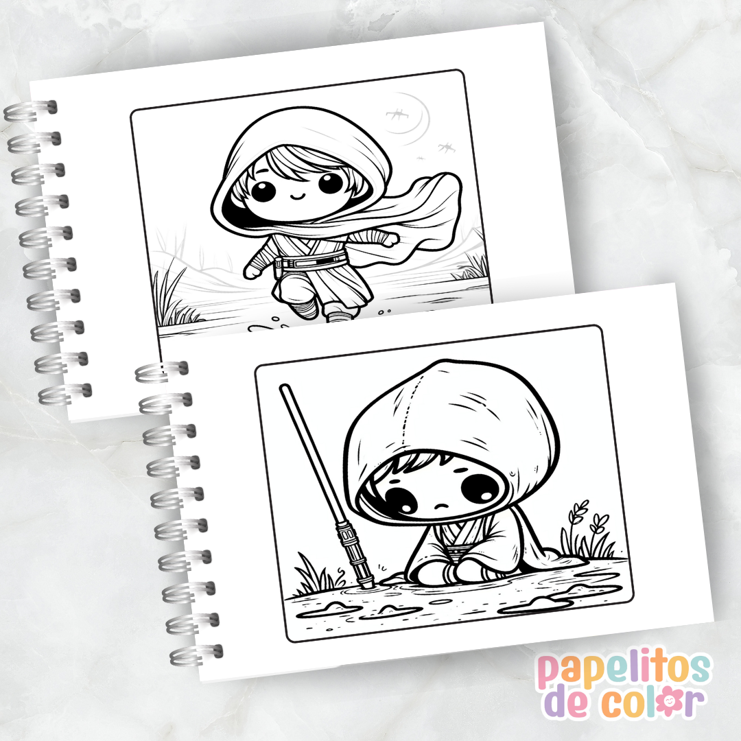 🎨 Libro para Pintar de Star Wars ⭐🚀
