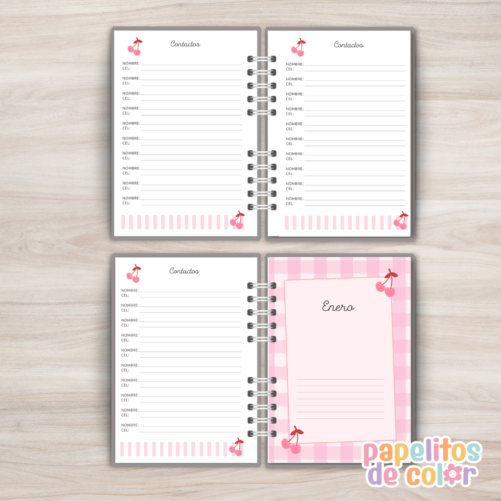 🍒 Agenda Cerezas - Diaria 2027  🍒