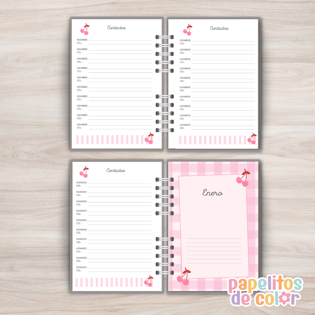 🍒 Agenda Cerezas - Diaria 2027  🍒