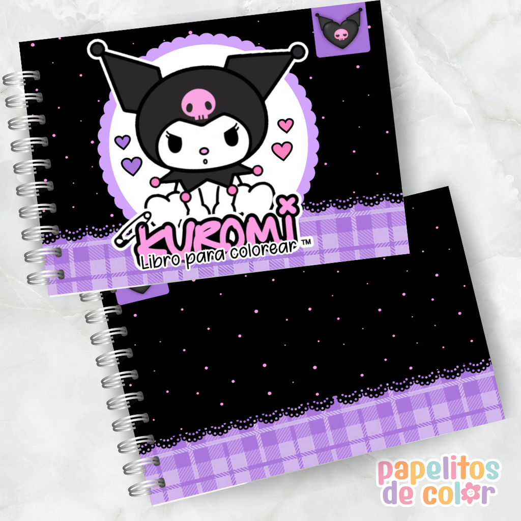🖤🎀 Libro para Pintar Kuromi✨🖍️
