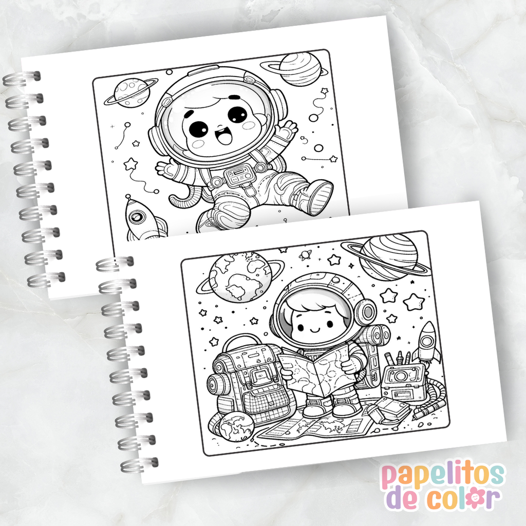 🎨 Libro para Pintar del Espacio 🚀🌎✨