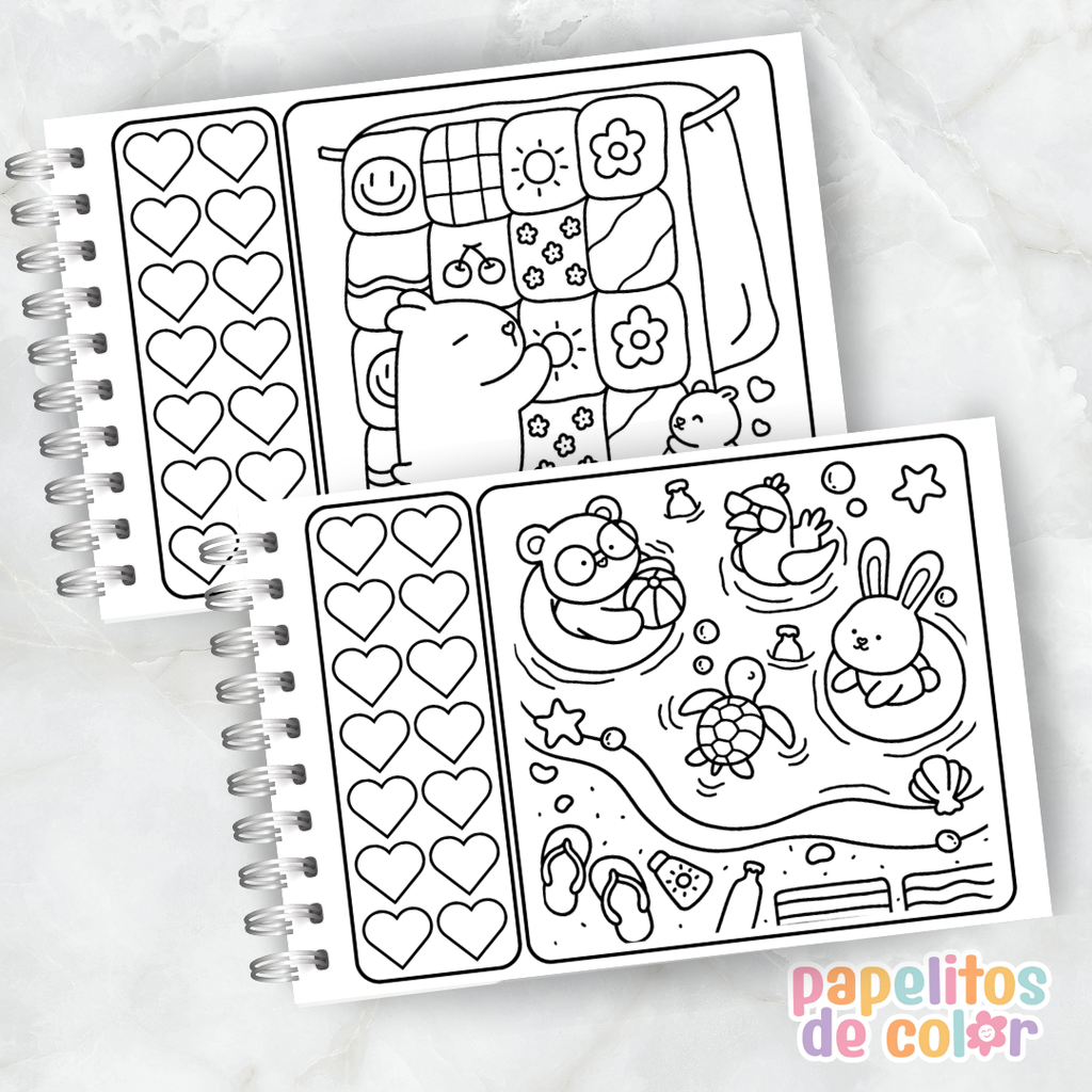 🎨 Libro para Pintar – My Fuzzy Buddies