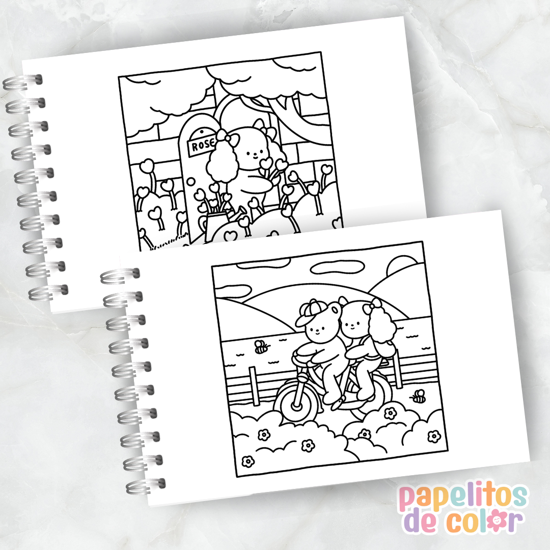☁️ Cuaderno para Pintar Comfy Days 2✨