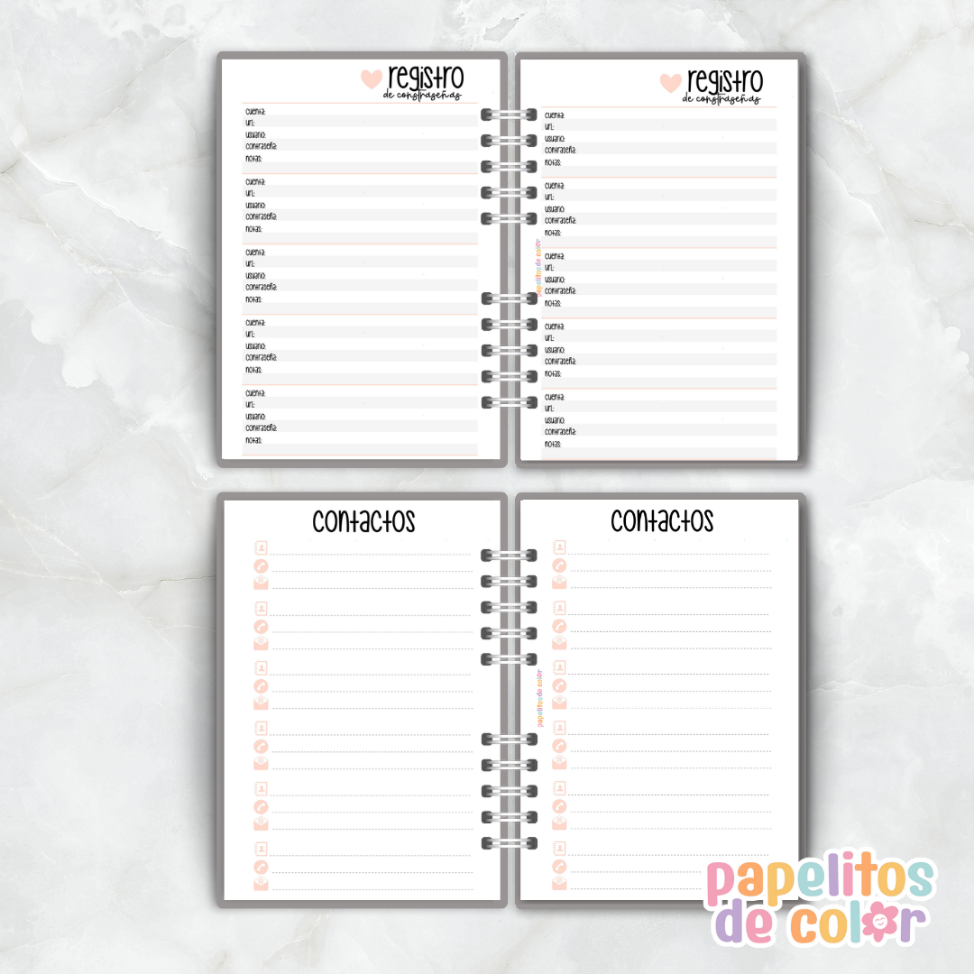 Agenda Pink Hearts 2026 💖✨