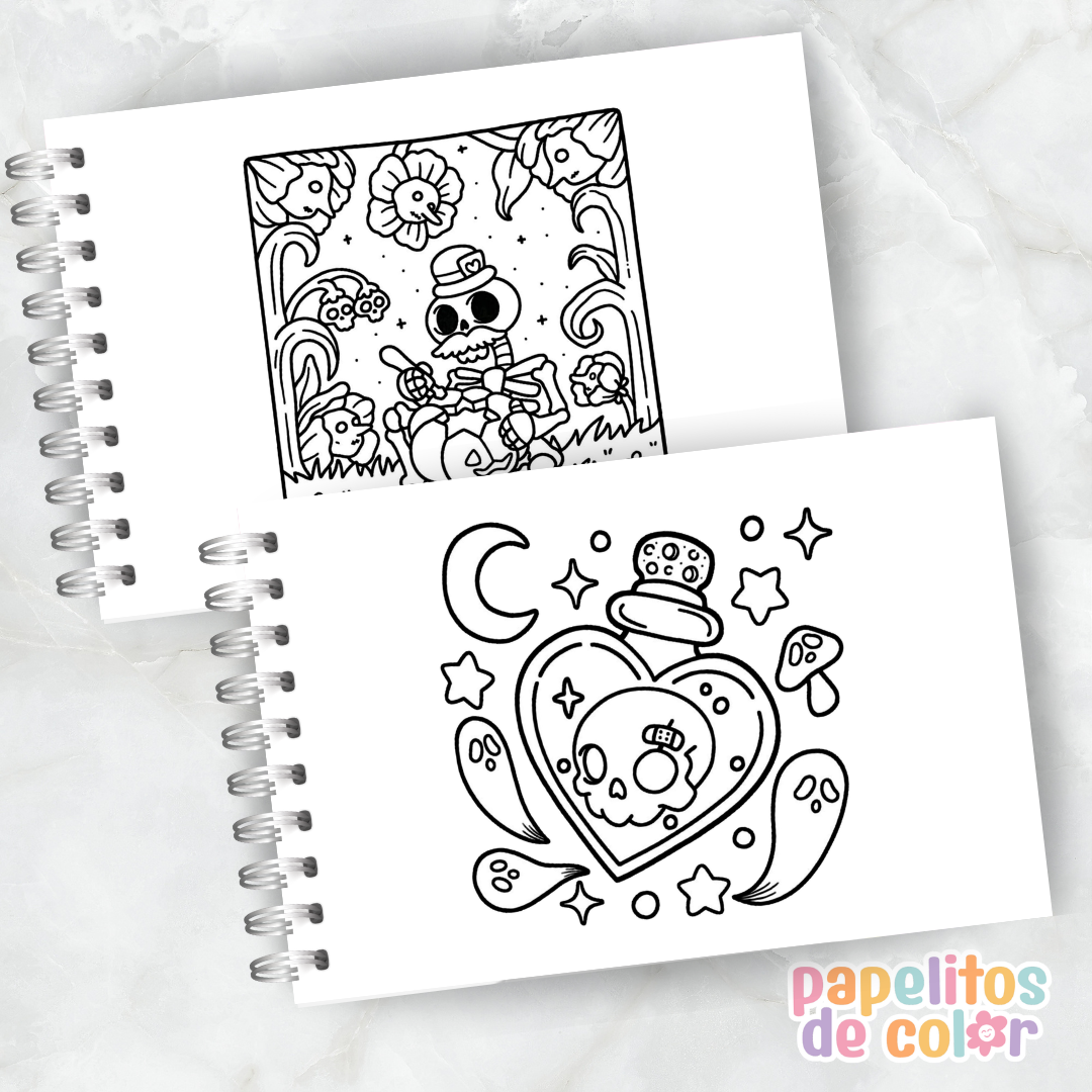 👻✨ Cuaderno para pintar Spookie Cute ✨🎨