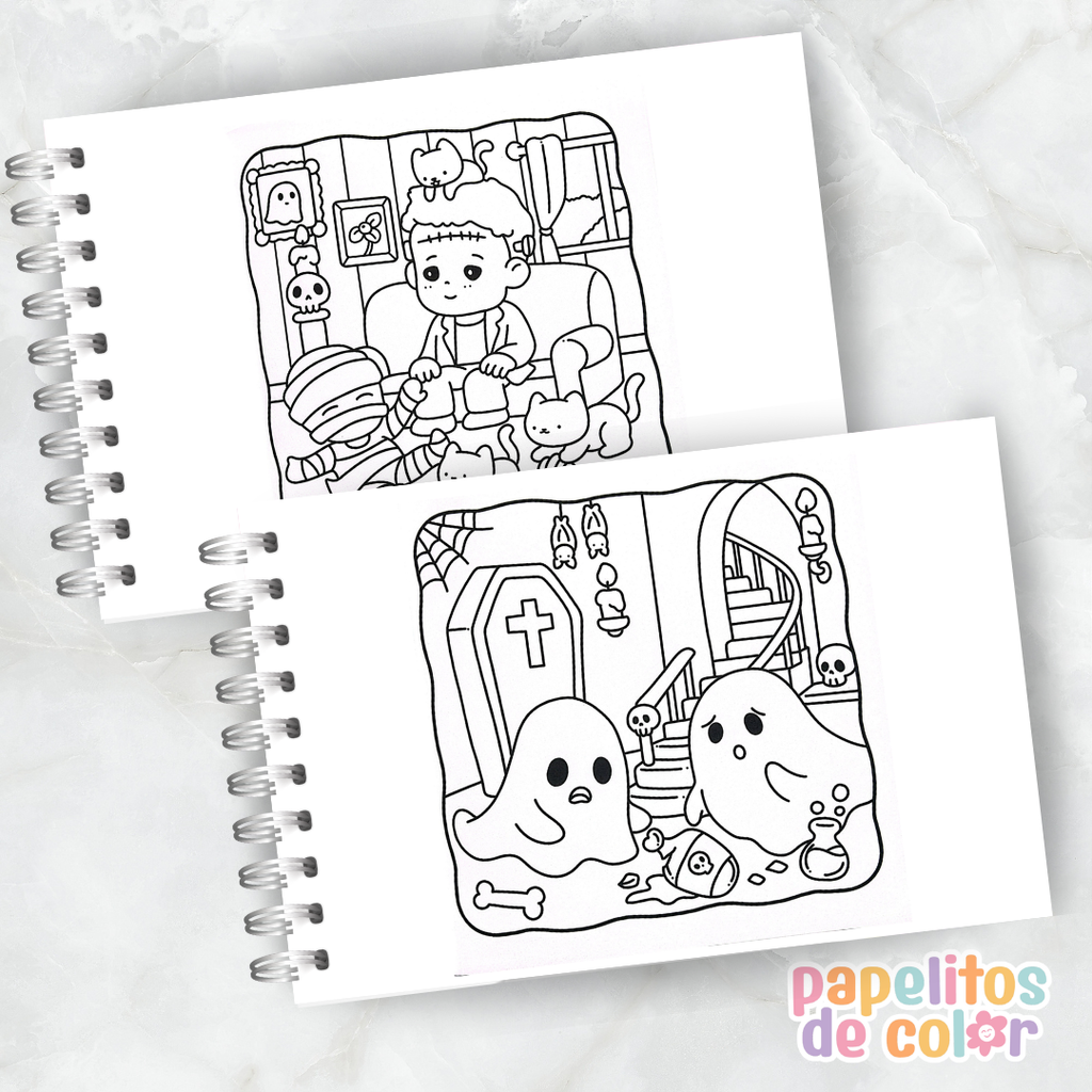 👻🖍️ Libro para Pintar Spooky Boo✨