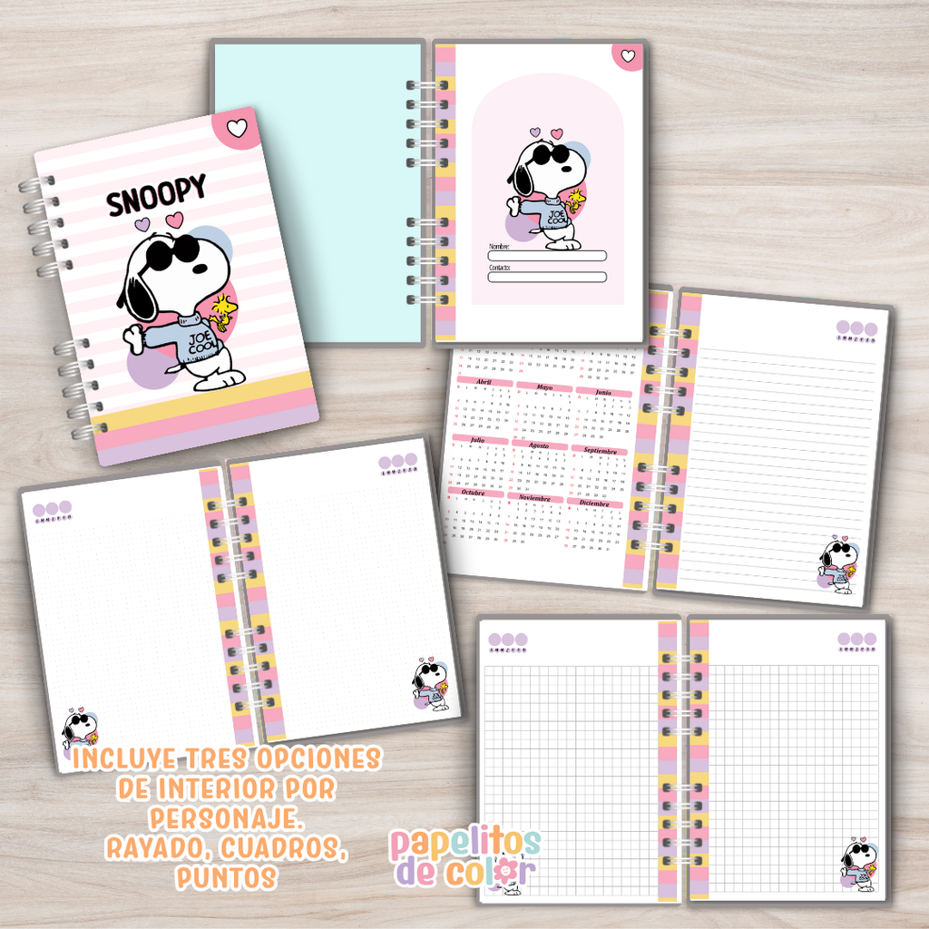 🐶 Cuadernos A4 Snoopy ✨