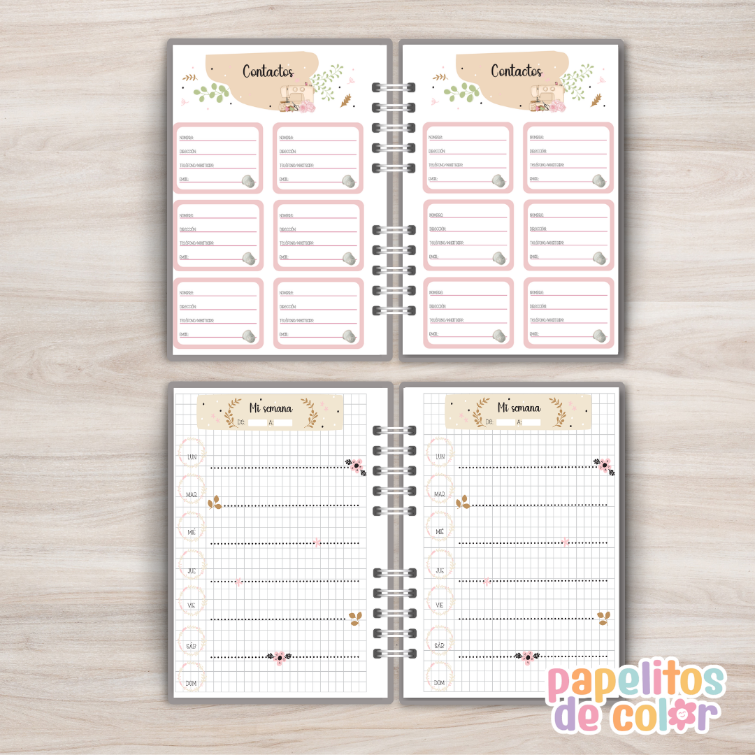 🧵Planner Perpetuo Costura ✂️✨