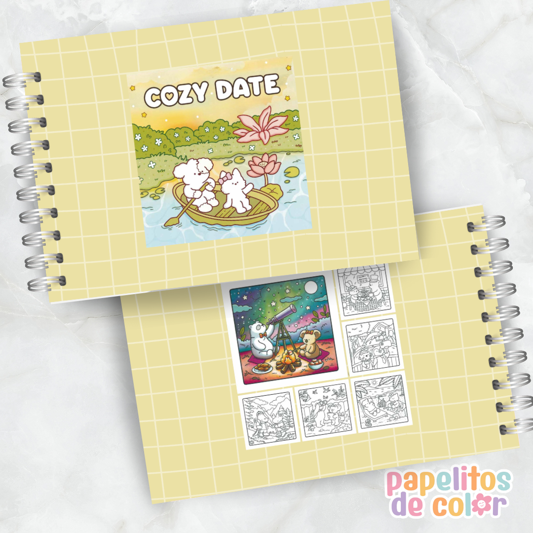 🌸 Libro para Pintar – Cozy Date