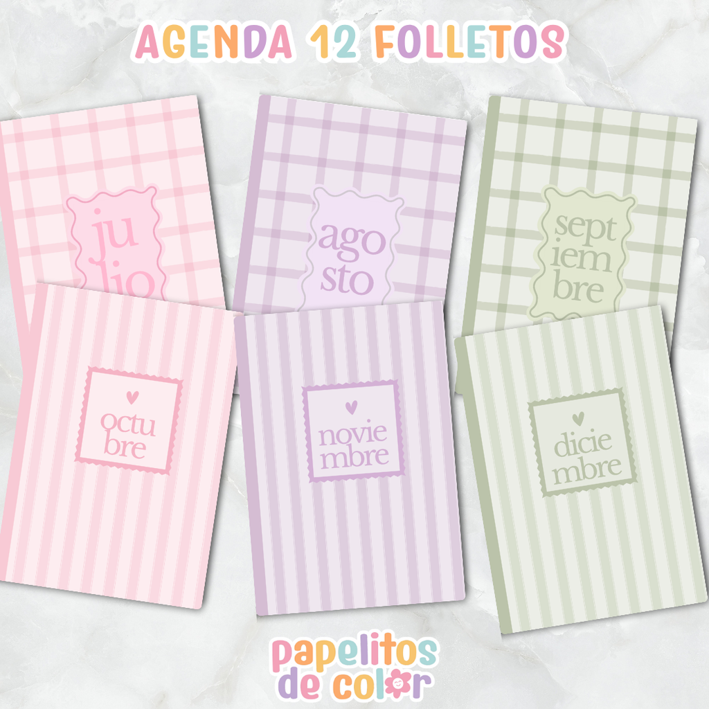 🌷 Agenda Delicada - Estilo Folleto