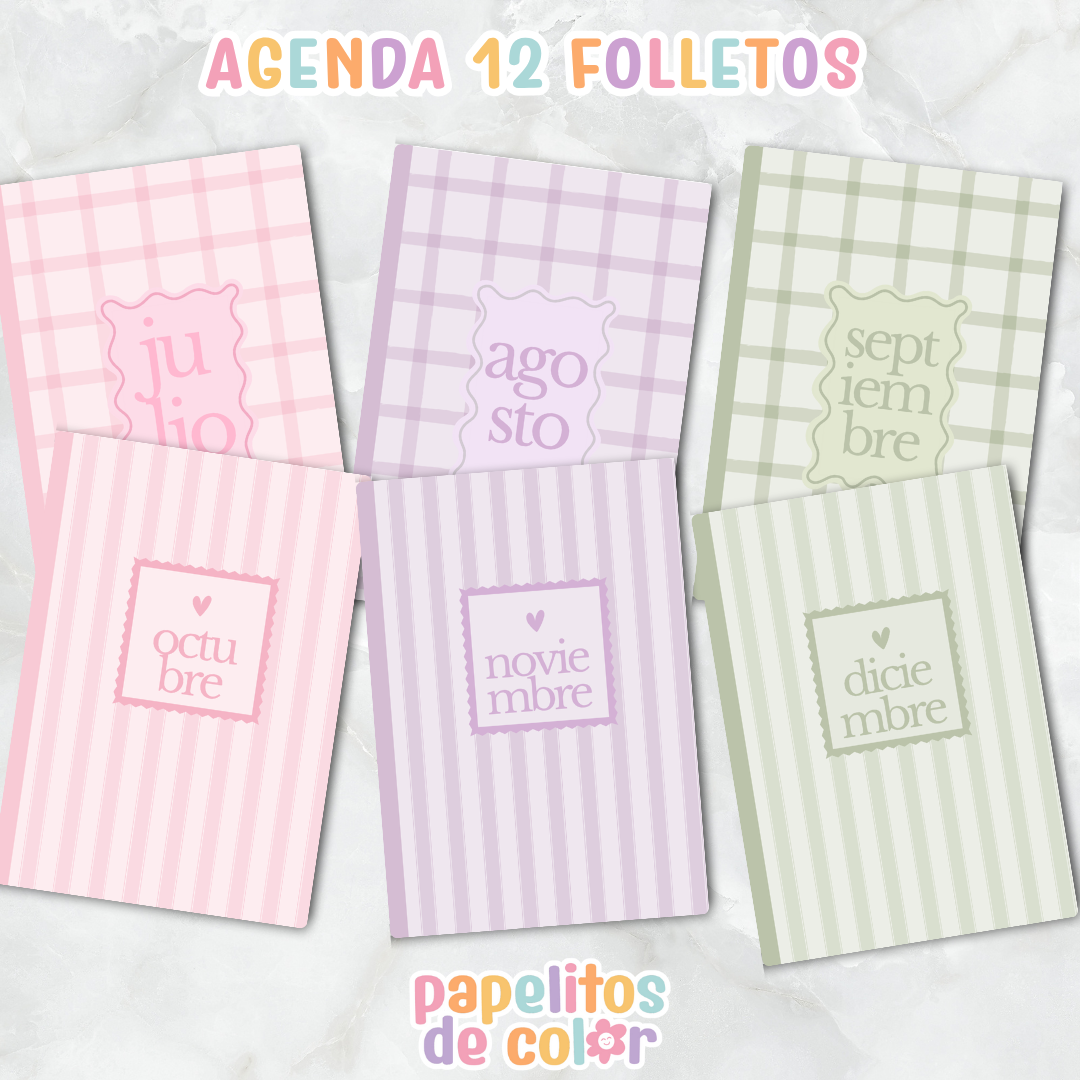 🌷 Agenda Delicada - Estilo Folleto
