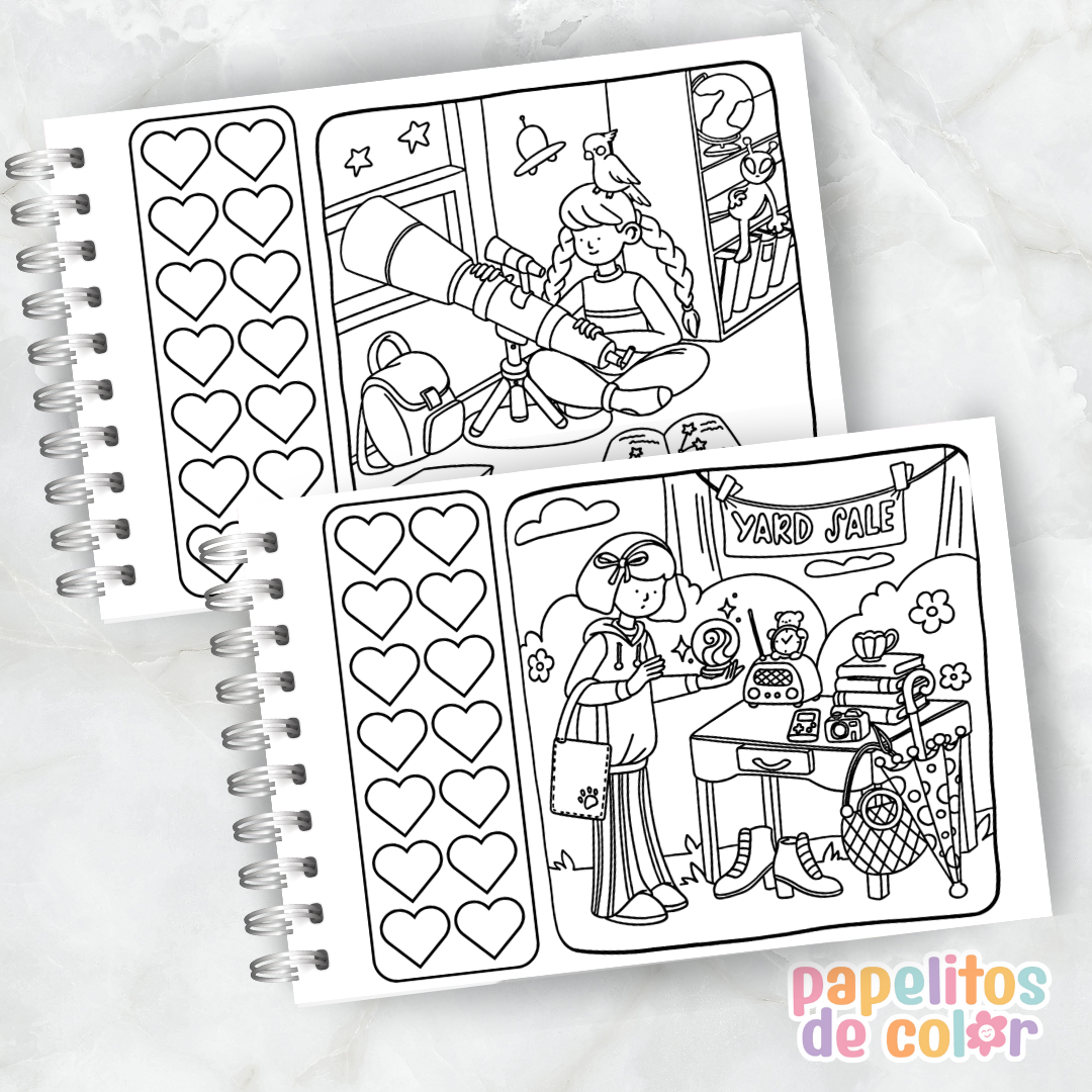 🎨 Libro para Pintar – Girl Life