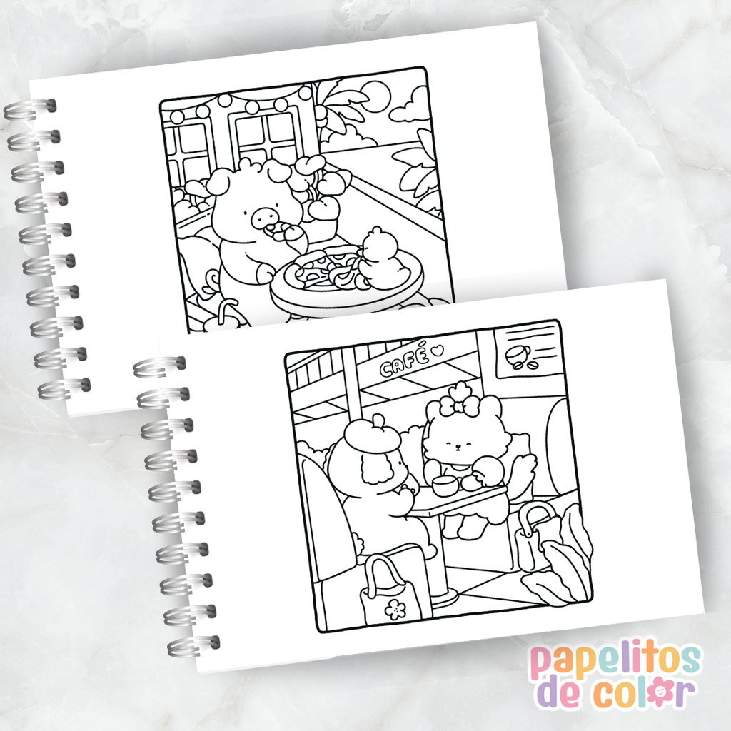 🧸 Cuaderno para Pintar Cuddle Buddies✨