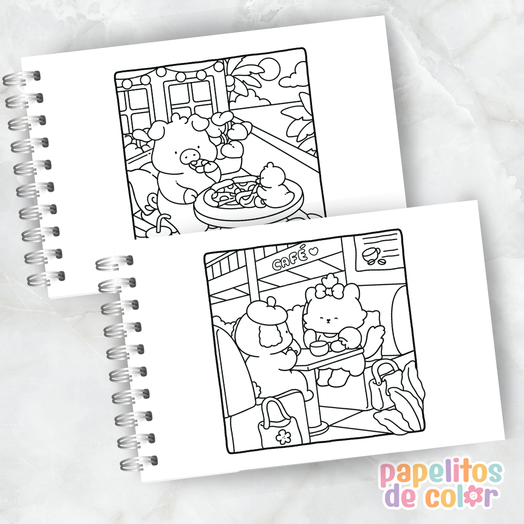 🧸 Cuaderno para Pintar Cuddle Buddies✨