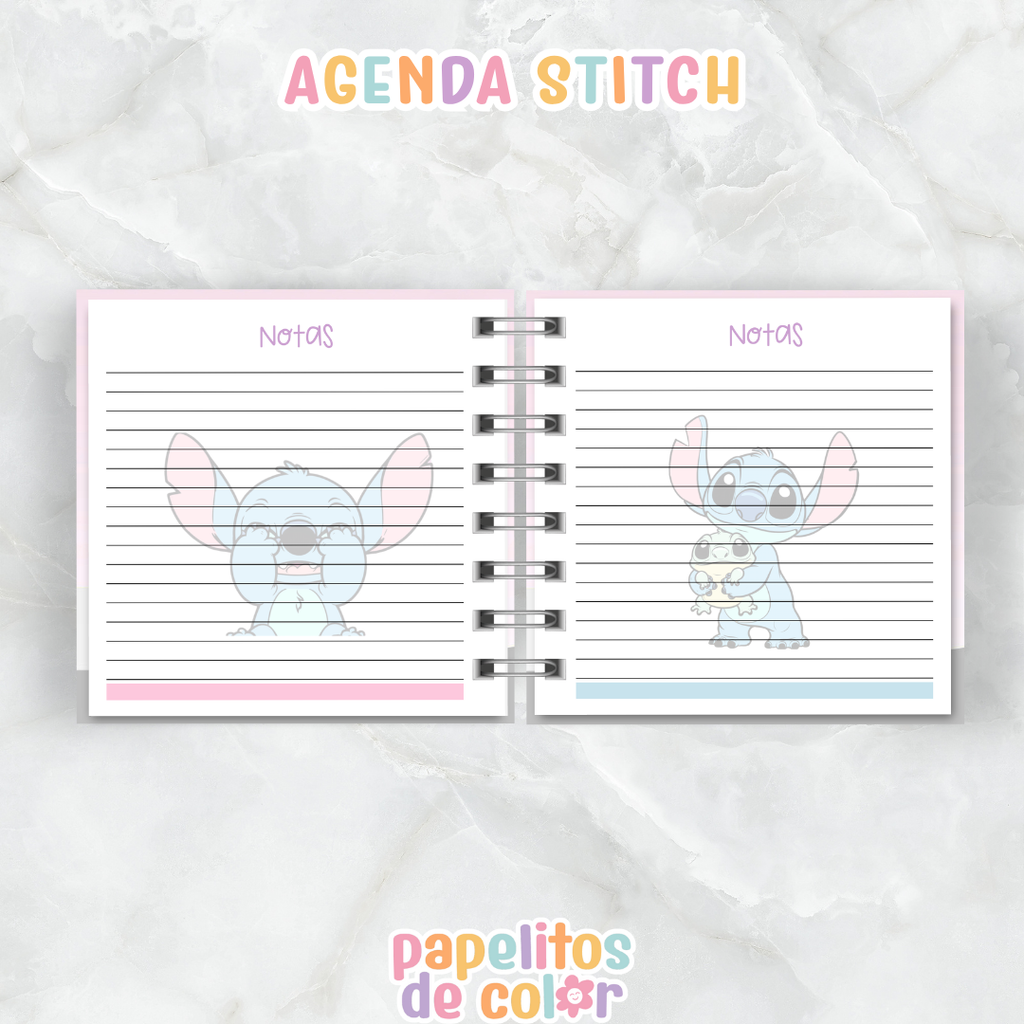 💫 Agenda Stitch 2026 (15x15 cm)