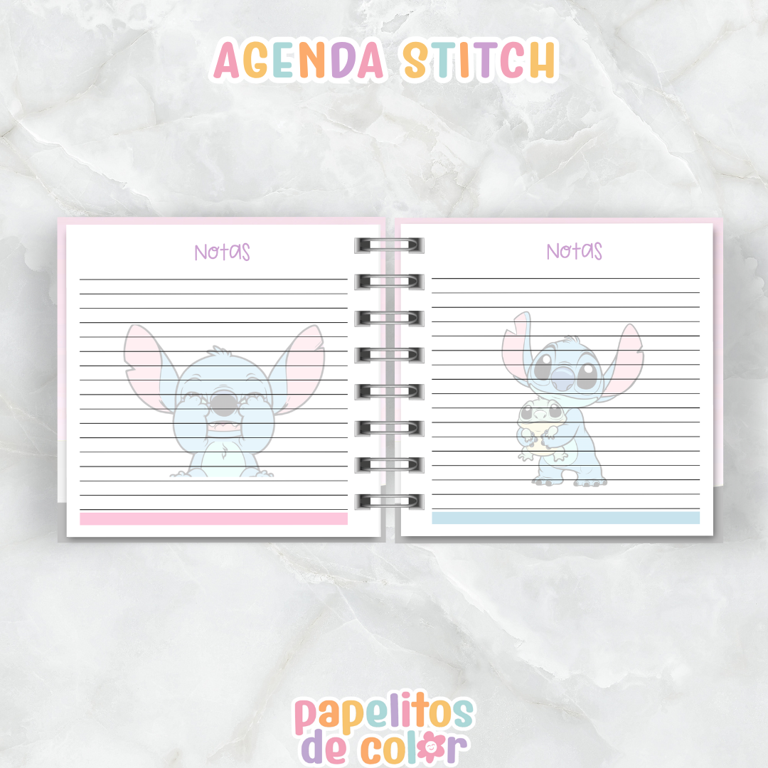 💫 Agenda Stitch 2026 (15x15 cm)