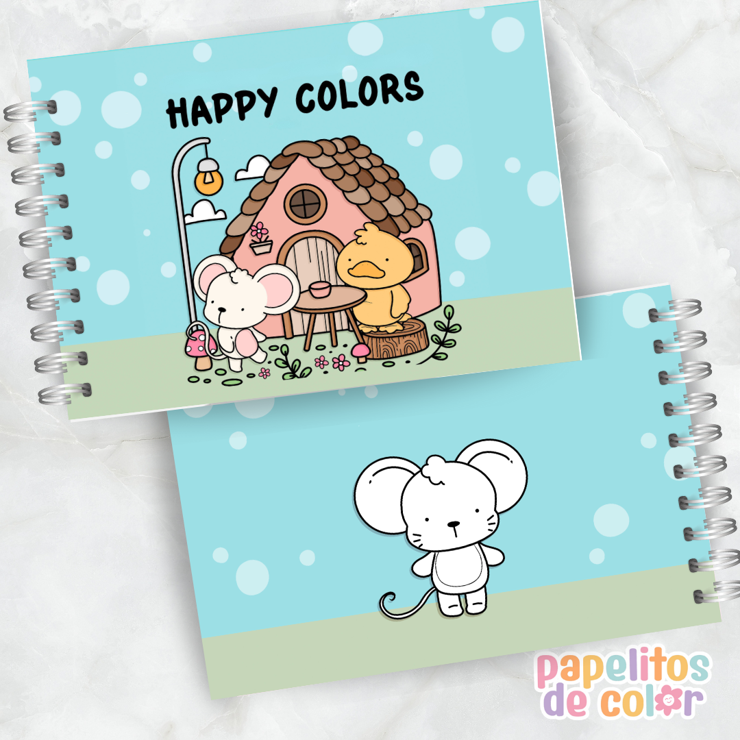 🎨 Libro para Pintar – Happy Colors VOL1.