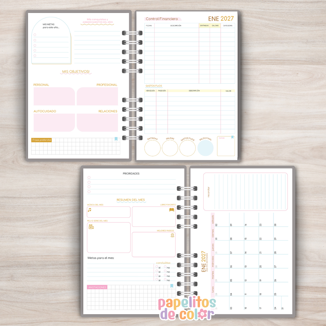 🌿✨ Agenda  Comforta  - Semanal 2027 📖💛