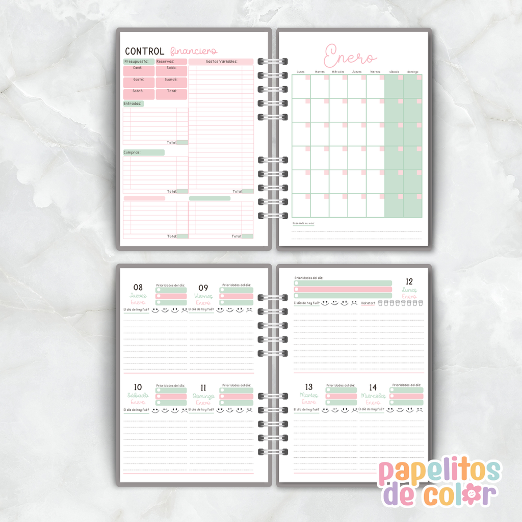 📔 Agenda Semanal Rayas 2026  ✨