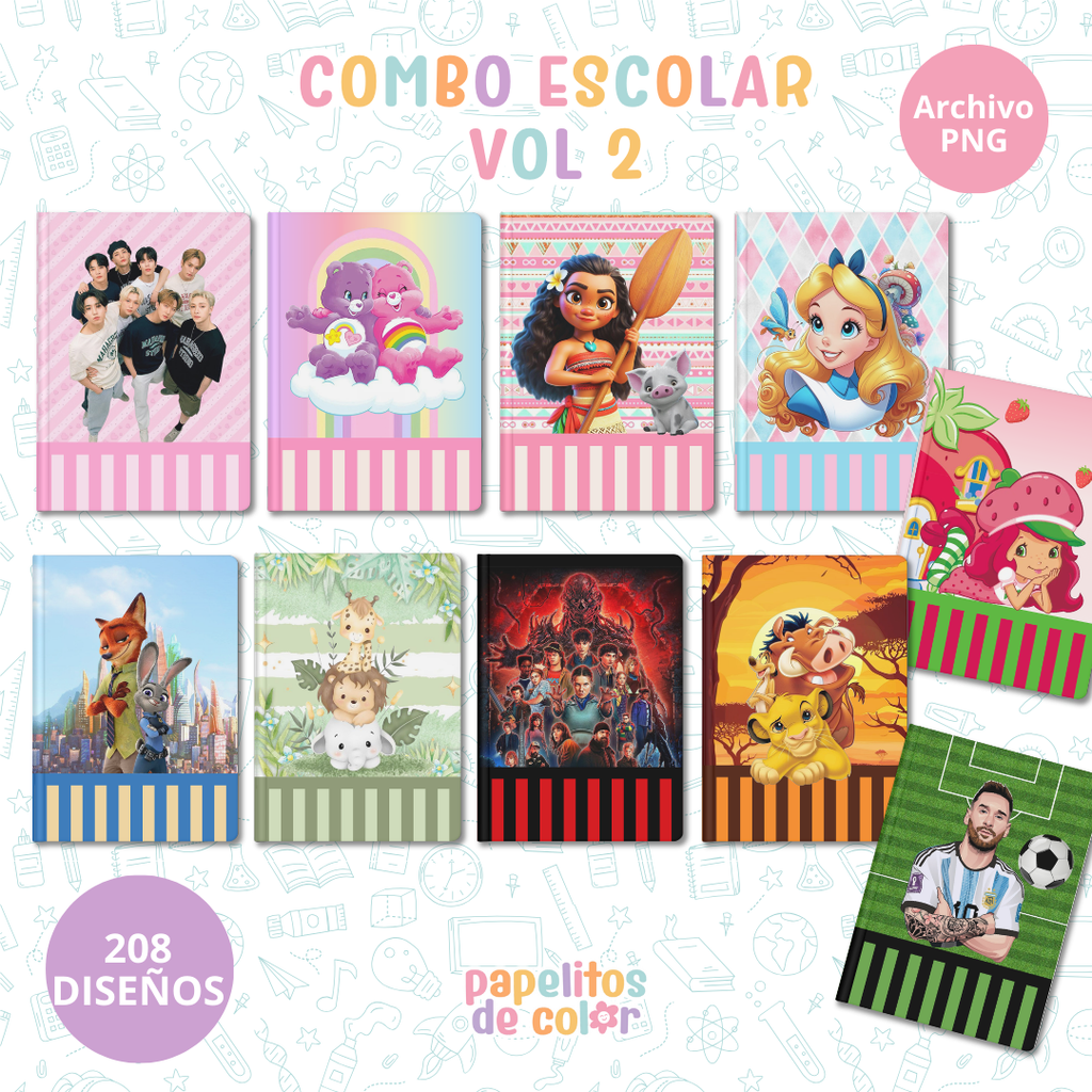 📚Escolar Vol. 2 – Cuadernos Abrochaditos💼