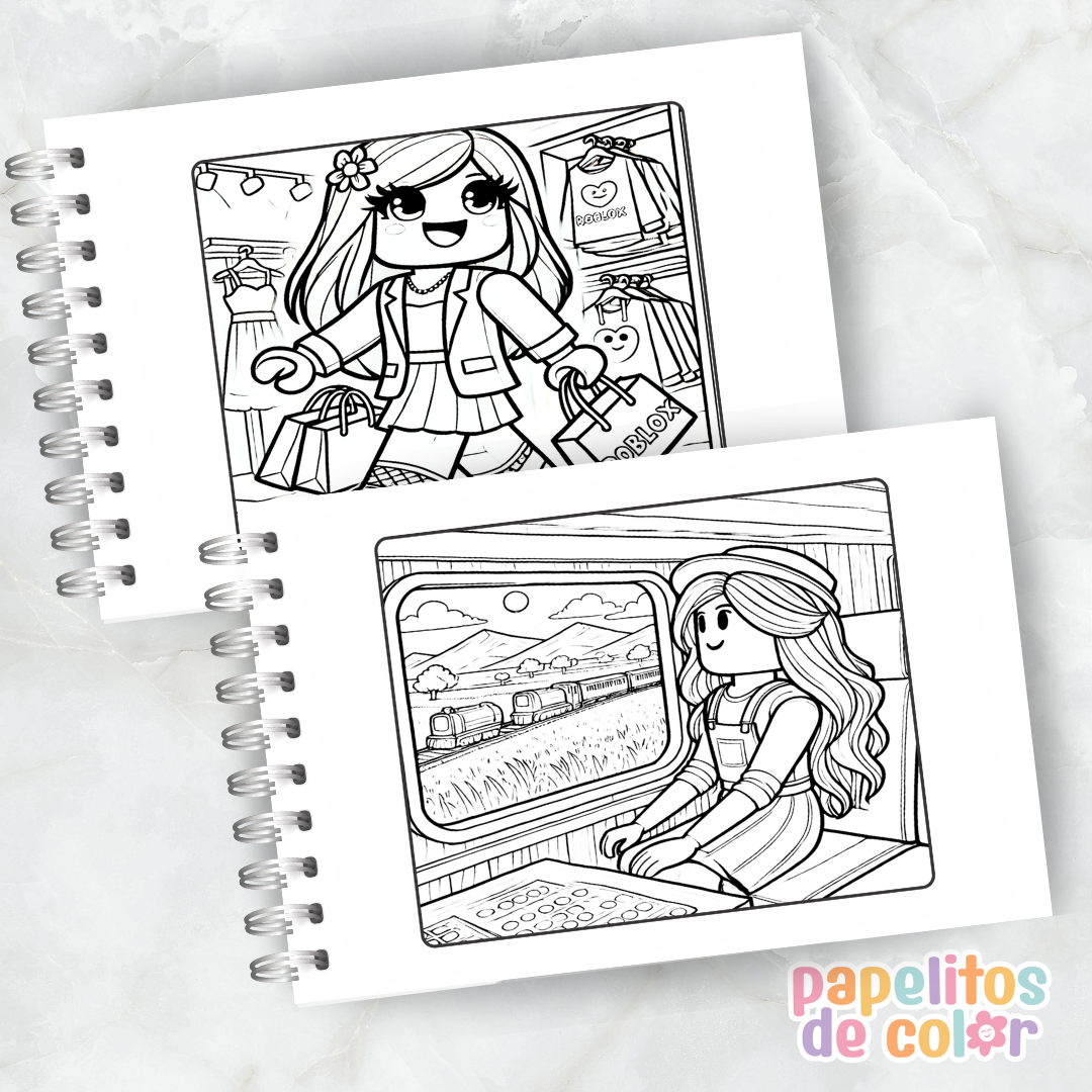 🎮✨ Cuaderno para pintar Roblox Vol. 2✨🧩