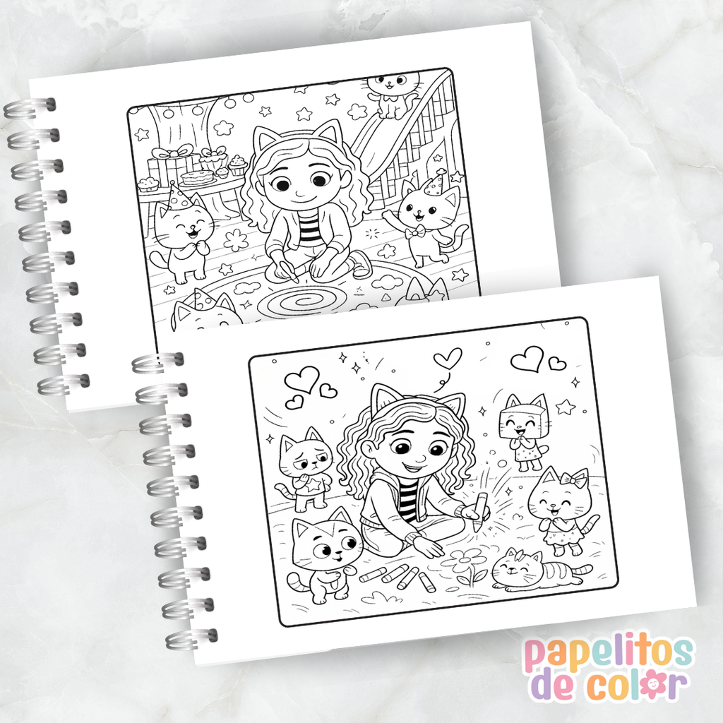 🎨 Libro para Pintar de La Casa de Gabby 🐱🏠💖