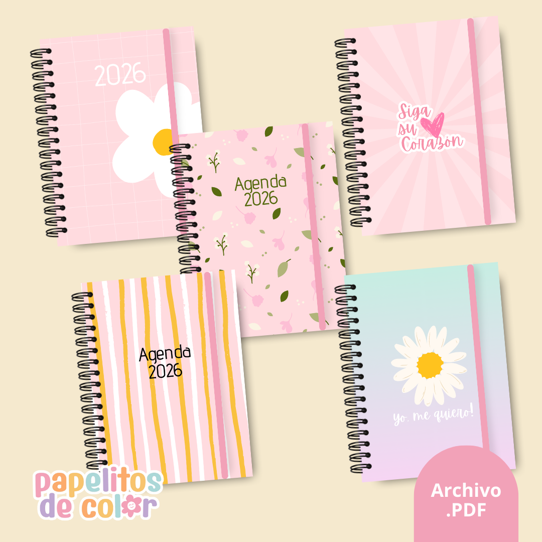 Pack 25 Portadas Agendas - Kit 1