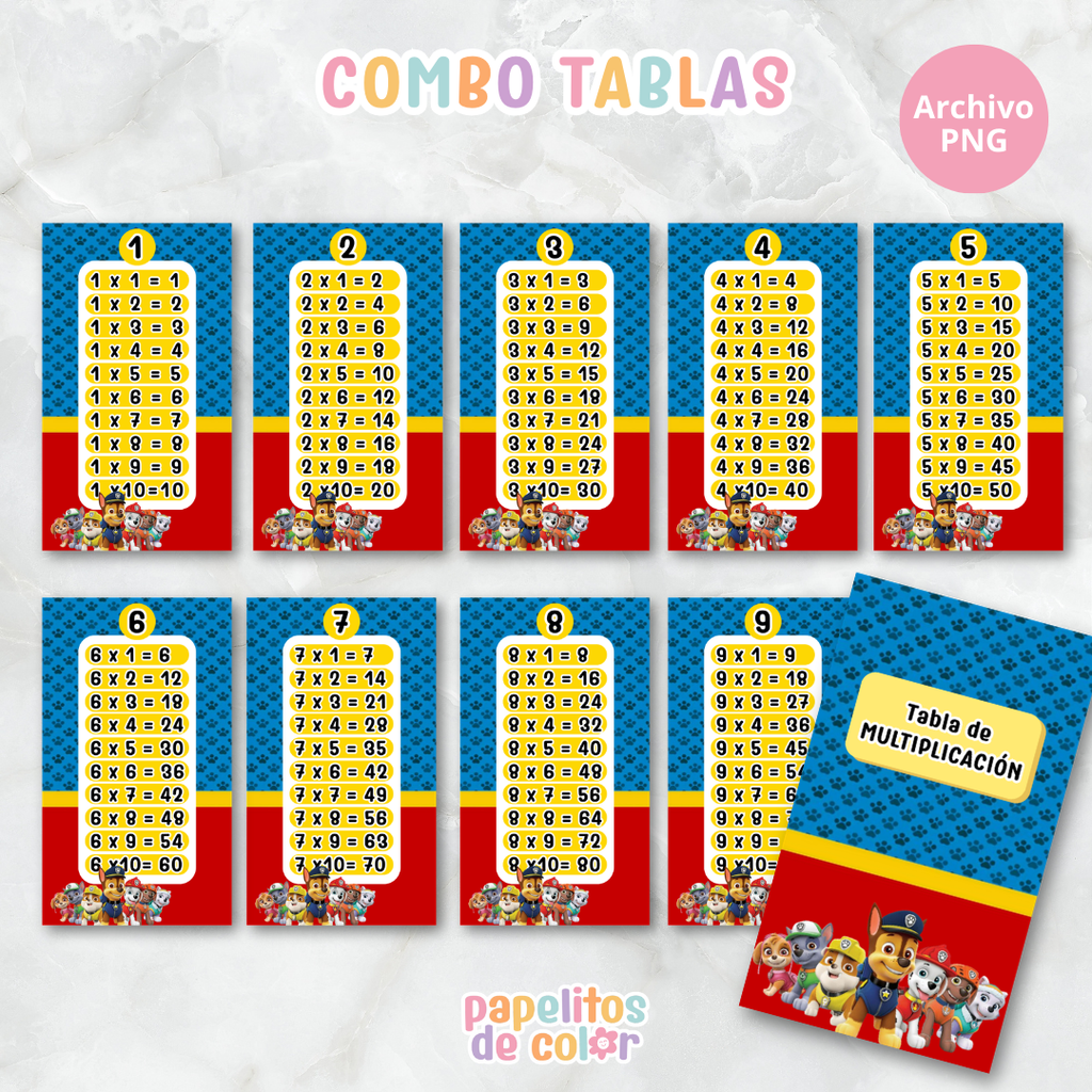 📚✨ Tablas para Multiplicar – Vol. 8 ✨📚
