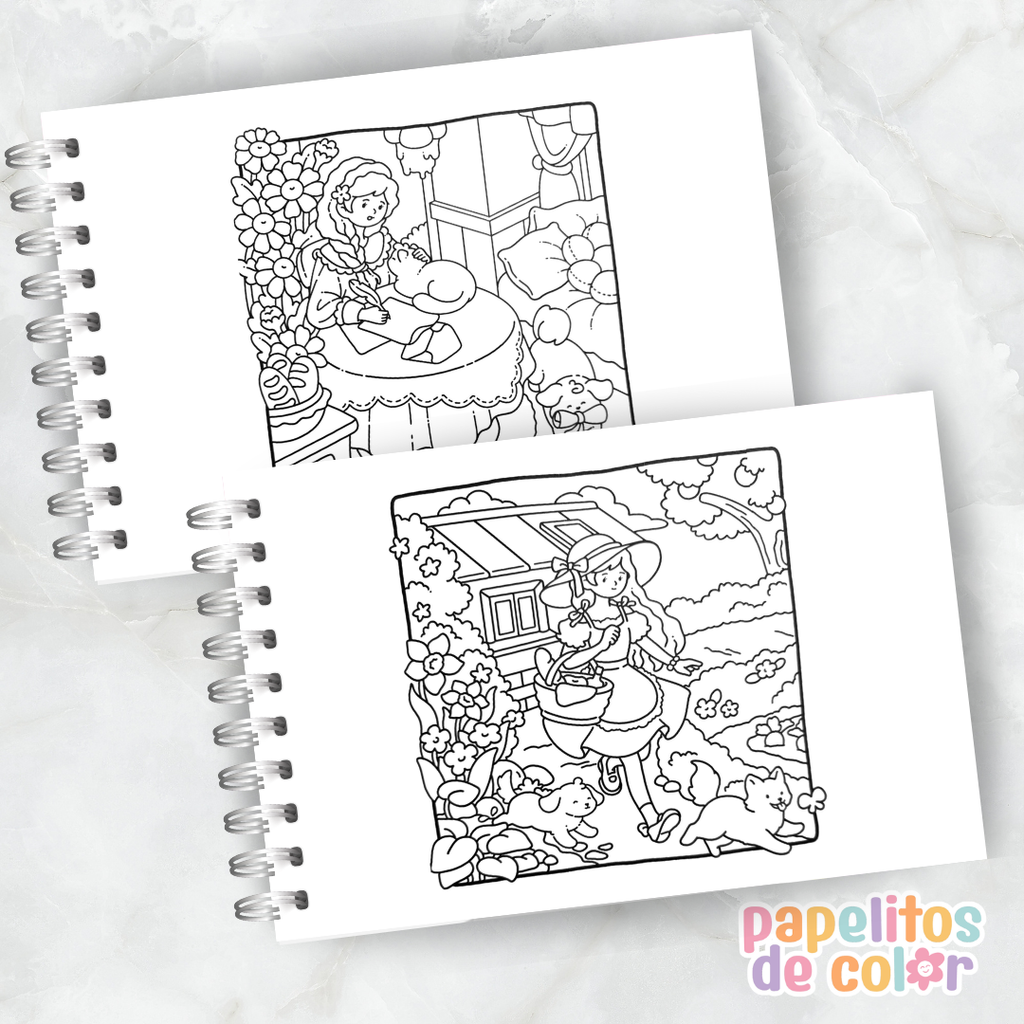 🌼 Cuaderno para Pintar Simple Joys✨