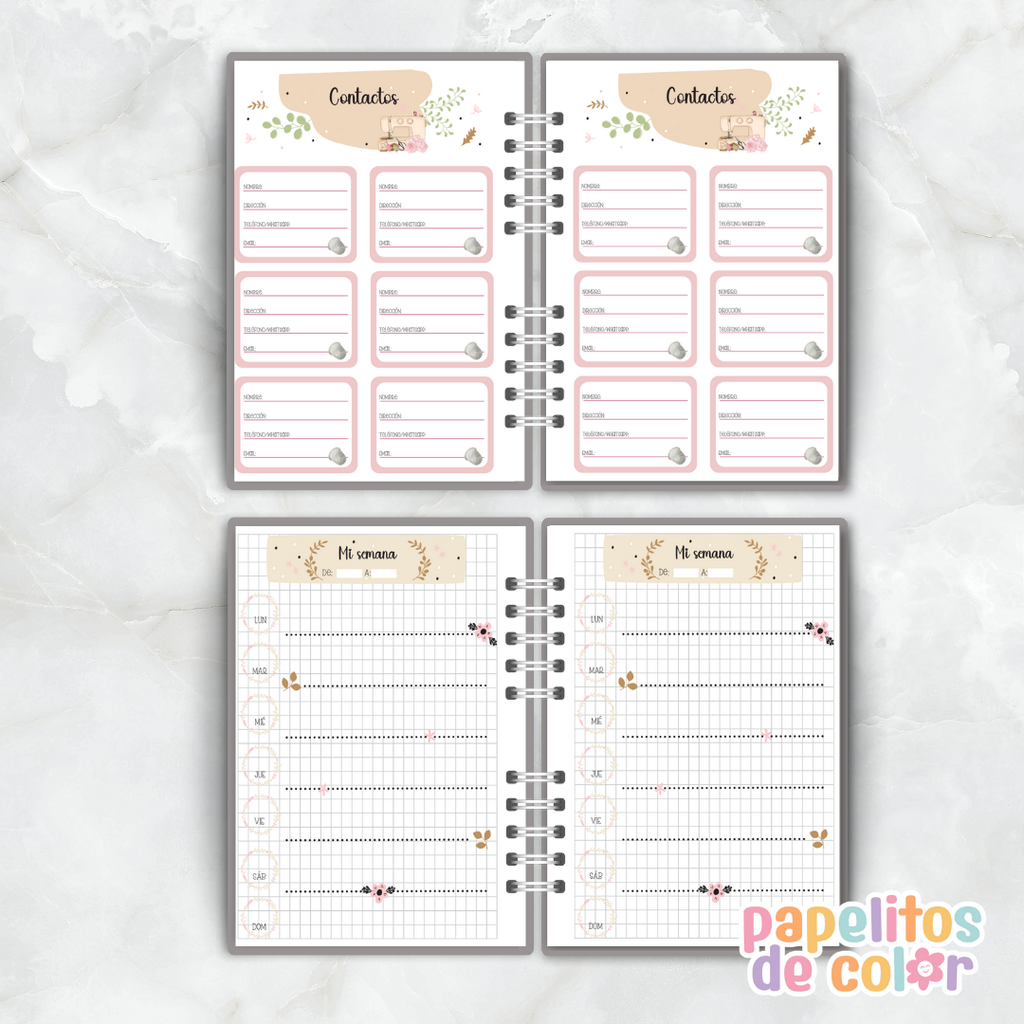 🧵Planner Perpetuo Costura ✂️✨