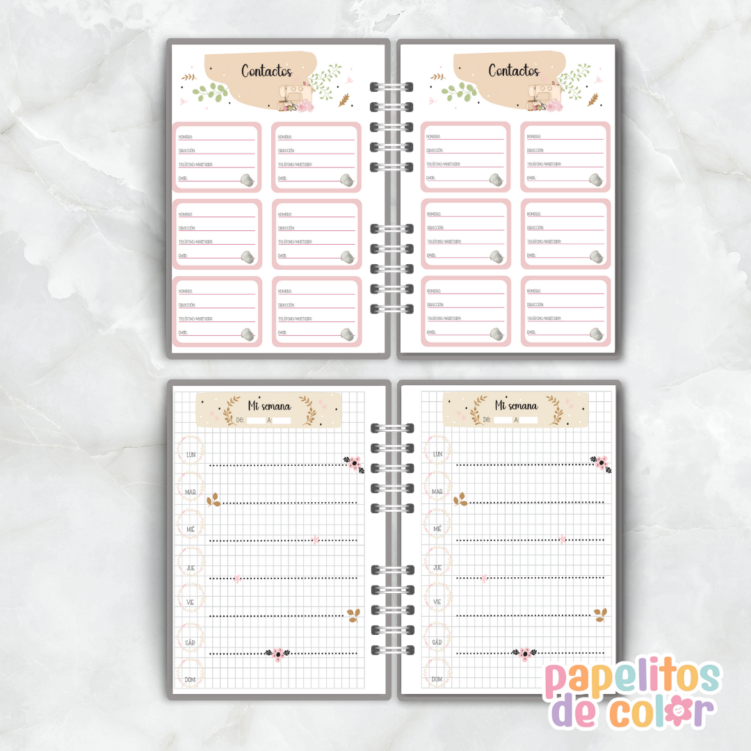 🧵Planner Perpetuo Costura ✂️✨