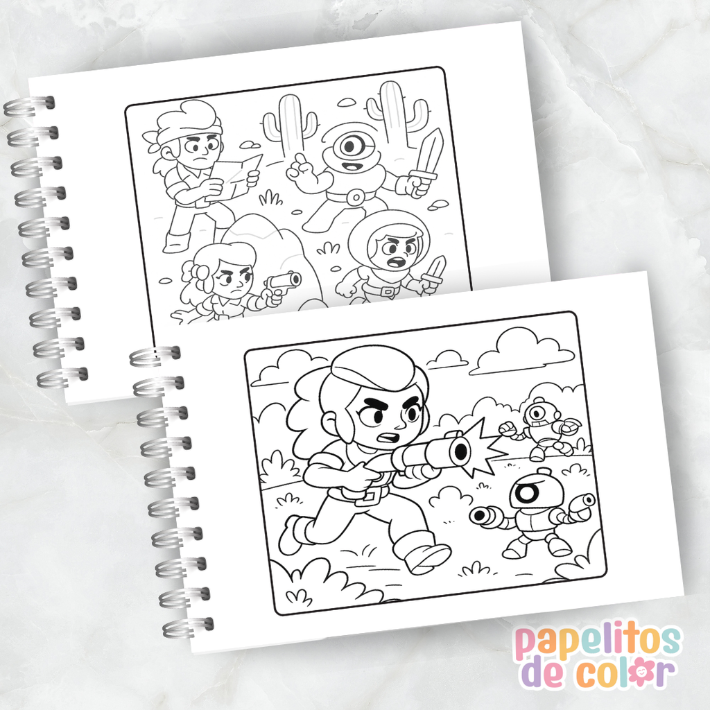 🎮✨ Libro para pintar Brawl Stars ✨🎮