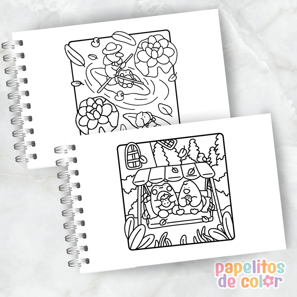 🧸 Libro para Pintar Comfy Times✨