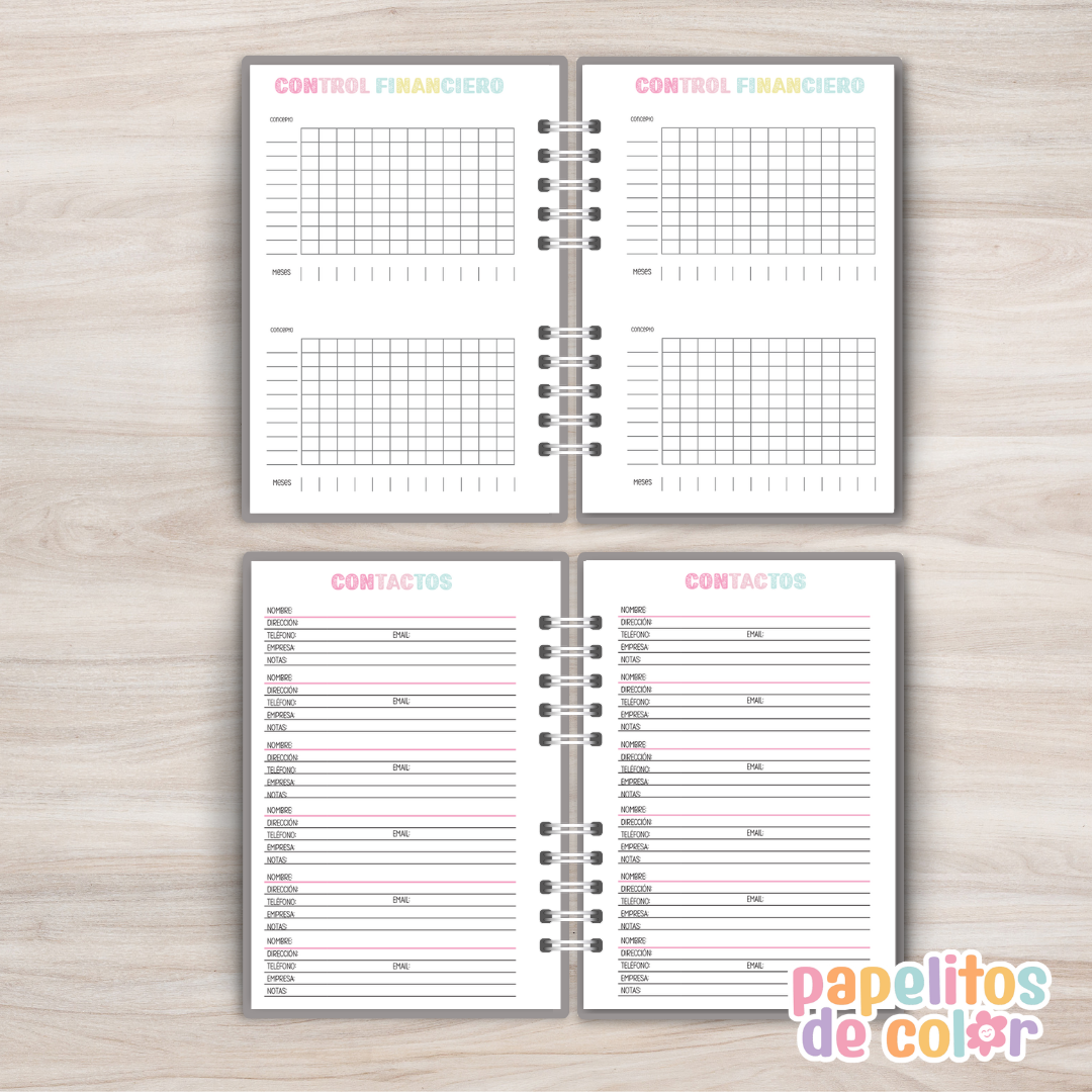 🌵 Agenda Semanal Cactus 2027 ✨