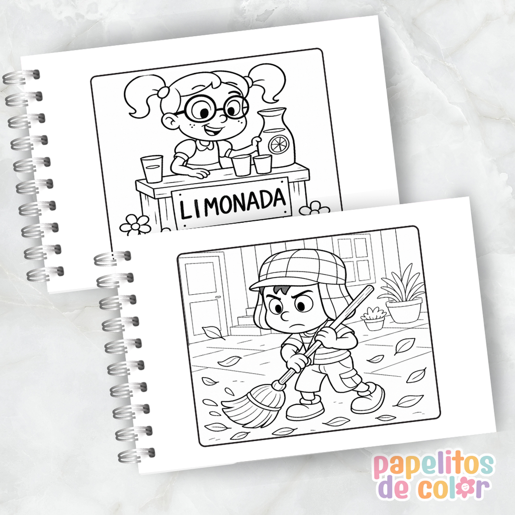 🎨 Libro para Pintar de El Chavo del 8 🏠💛✨