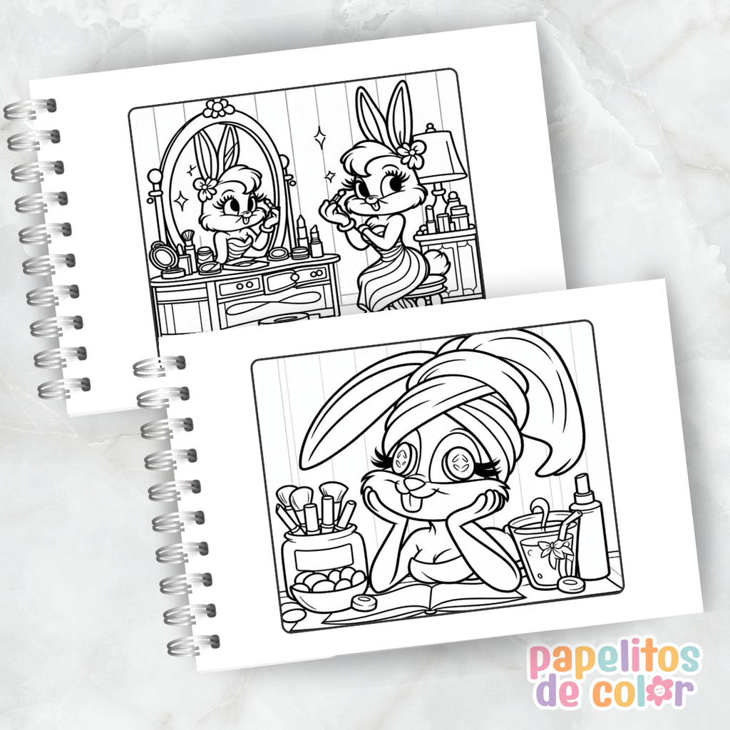 🎨 Libro para Pintar de Looney Tunes 🐰✨