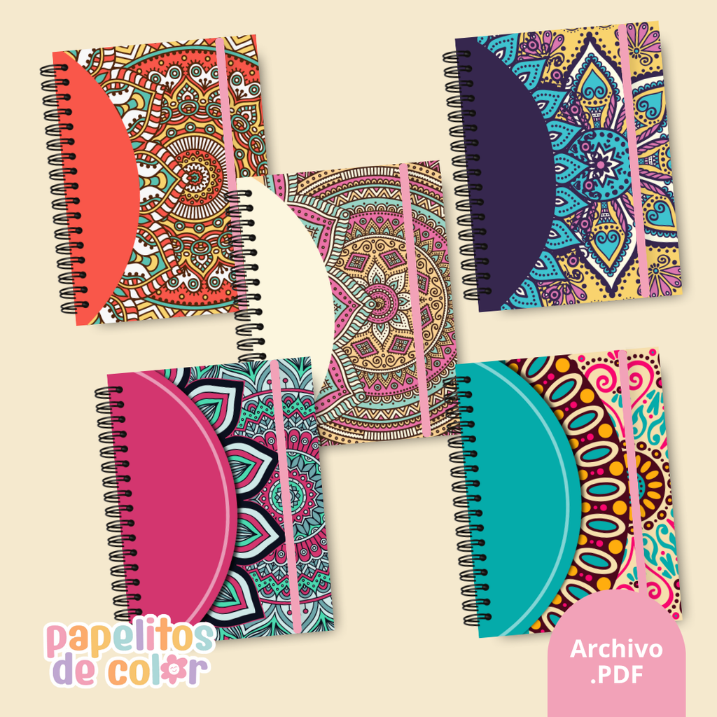 🌀 Pack 25 Portadas Mandalas