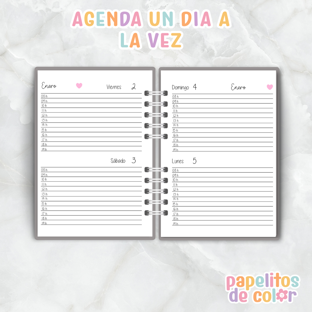 ✨Agenda Un Día a la Vez 2026 🌸