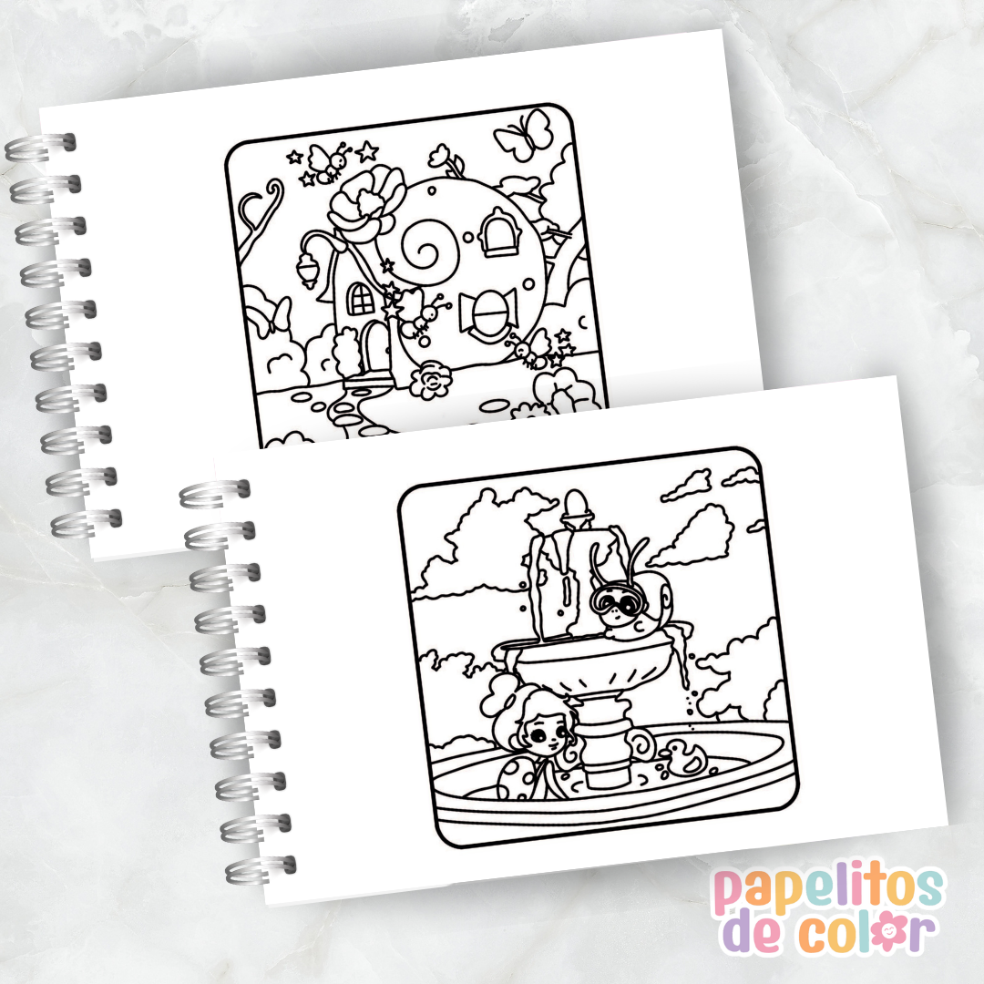 🐞🌸 Libro para Pintar Little Ladybug ✨