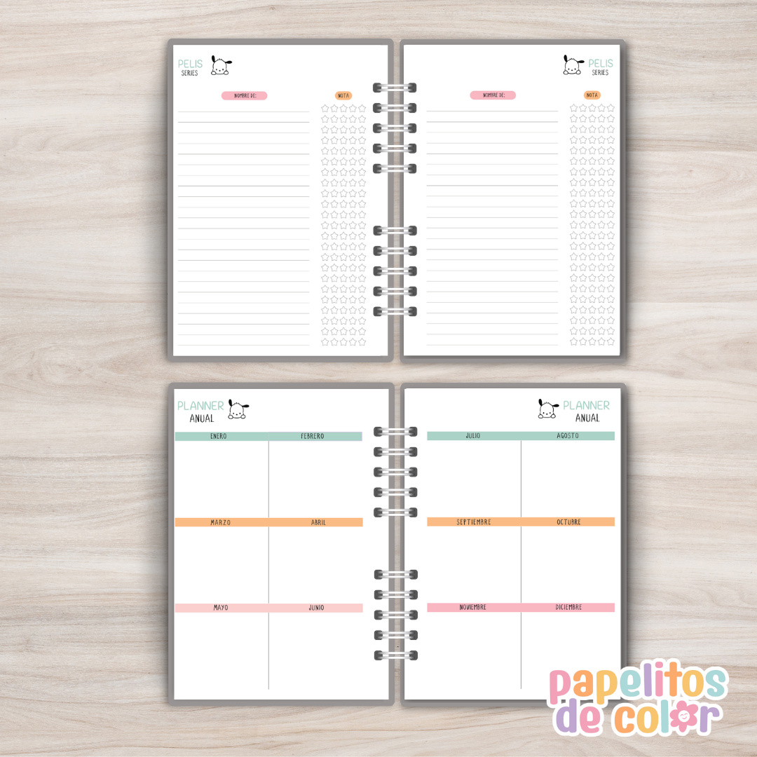 📔 Agenda Pochaco 2027 – 2 Días por Página ✨