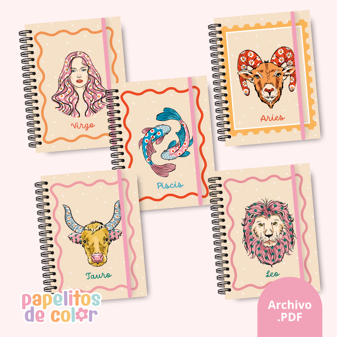 ✨ Pack de 42 Portadas Zodiacales