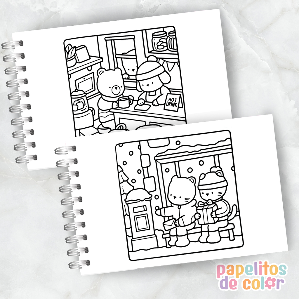 🎄✨ Cuaderno para pintar Christmas Cozy Vibes ✨🎄