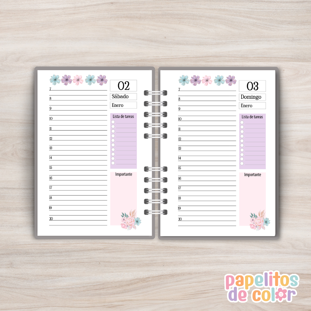 ✨Agenda Spring 2027 - Diaria 🌸✨