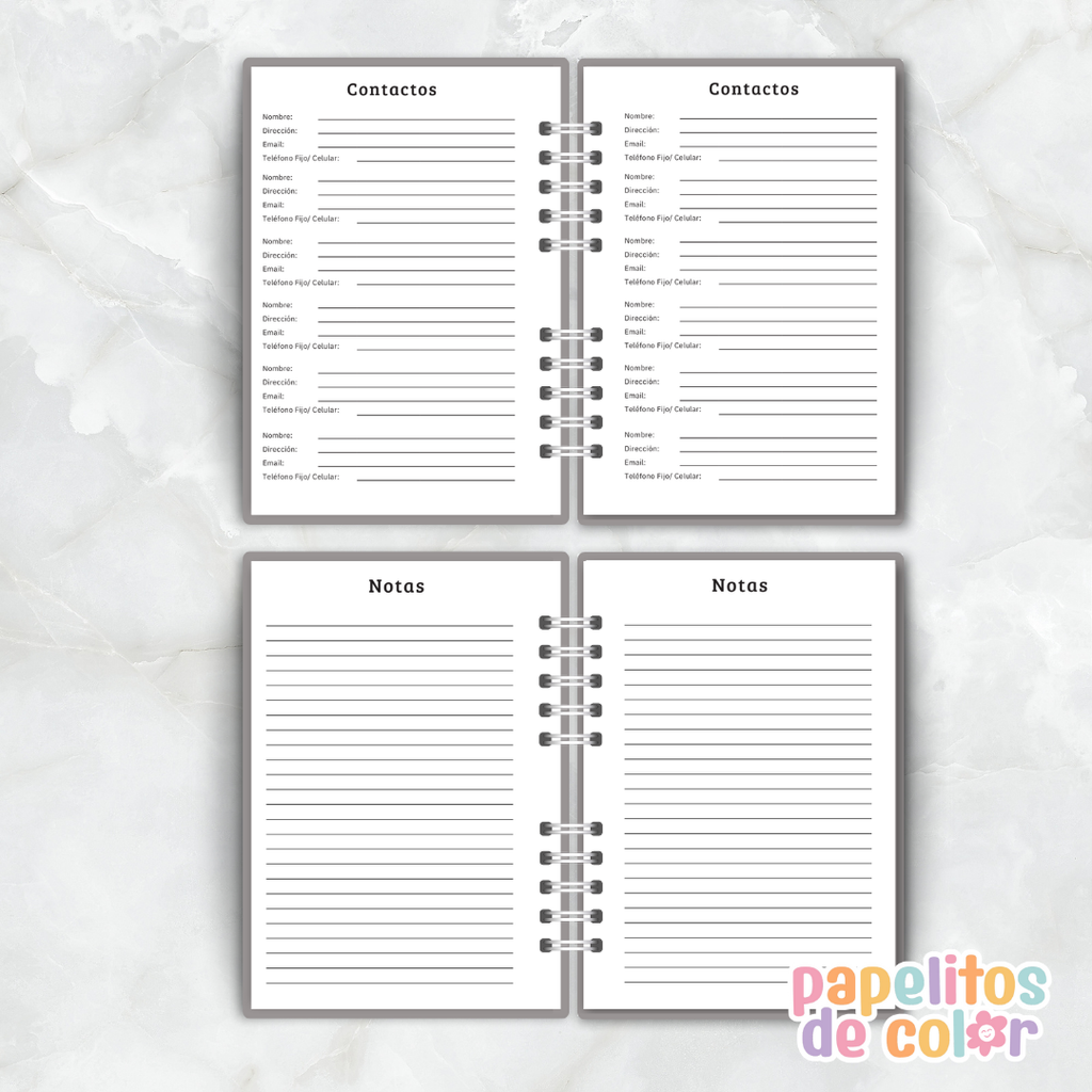 📘 Agenda Diaria Masculina 2026