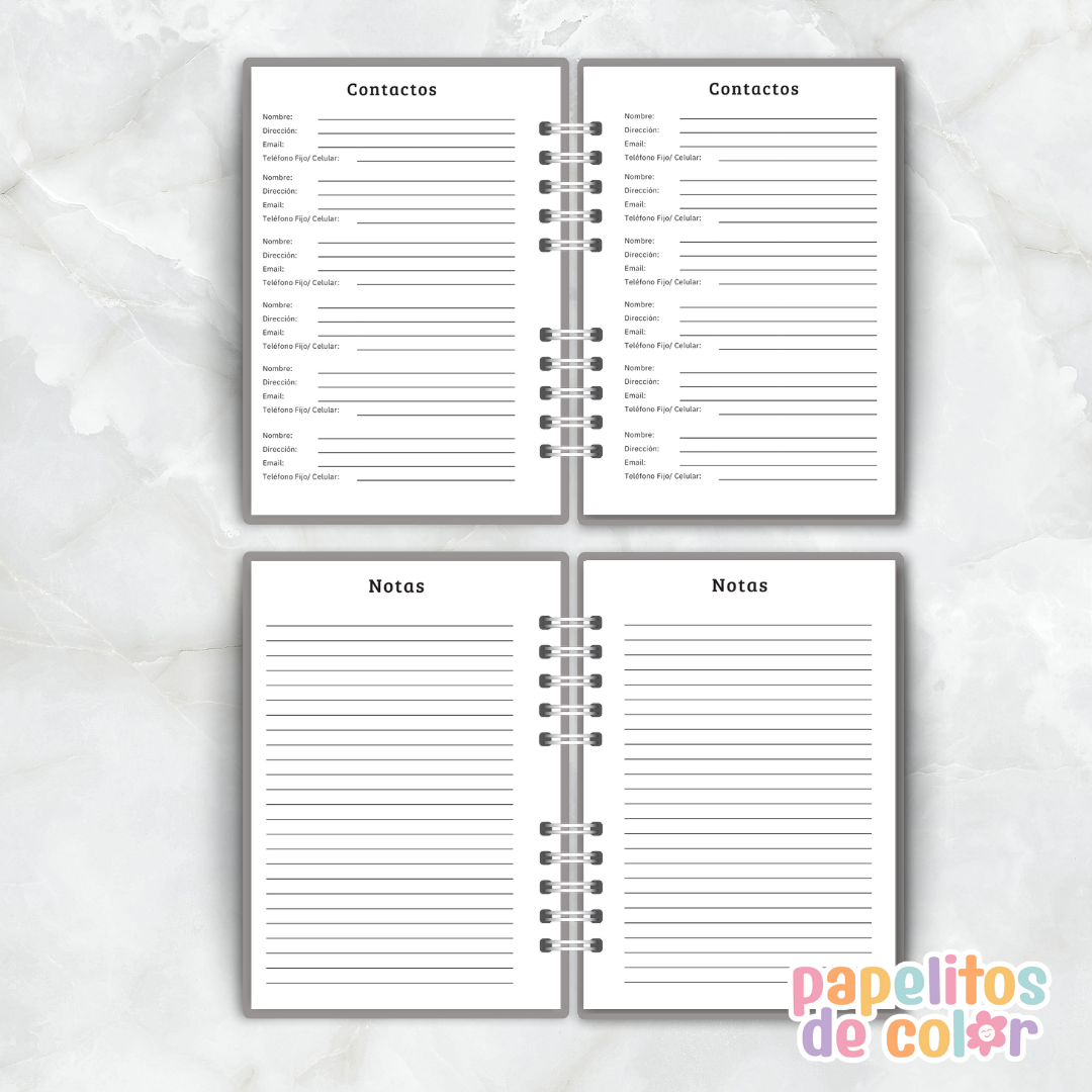 📘 Agenda Diaria Masculina 2026